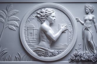 transform 2d images into 3d bas relief coin engraving wood carving cnc designs