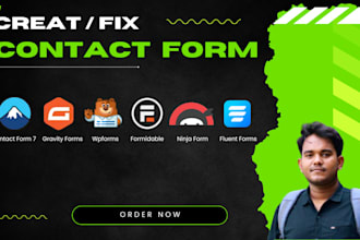 create or fix wordpress contact form, gravity form and form maintenance