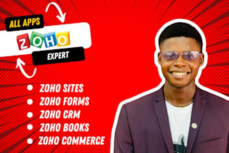build a website using zoho sites, zoho commerce zoho landing page, zoho crm