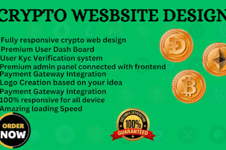 build crypto exchange website ,redesign crypto web