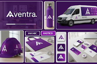 design a complete brand identity with logo and brand style guide