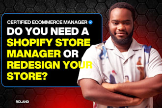 be your shopify website manager and virtual assistant