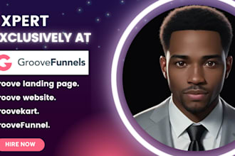 set groove funnel, landing page, groove membership, groove webinar