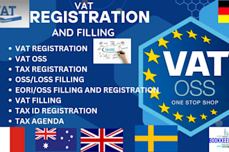 handle vat oss registration and filling for france, germany, italy, uk and spain