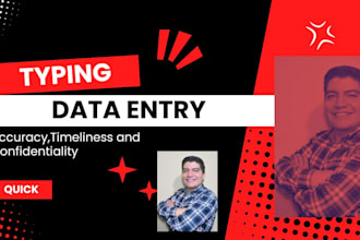 be your data entry and data typing
