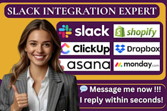 be  slack admin integrate slack with shopify google drive dropbox clickup asana