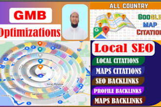 create 9,500 google maps citations for gmb ranking and local SEO