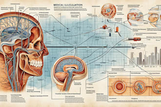 design scientific, medical, educational illustration for you