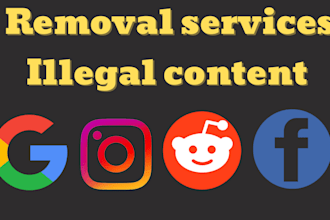 remove infringing content from google facebook reddit instagram under dmca