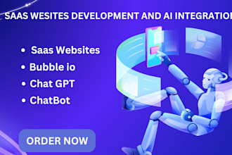 build saas website on bubble io and integrate chatgpt chatbot into your saas