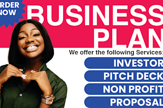 write business plan grant proposal pitch deck financial plan sba loan startups