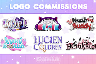 design cute kawaii logo for vtuber and streamer