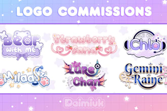 design cute kawaii logo for vtuber and streamer