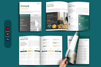 design print ready professional business brochure design for companies