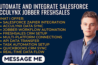 automate and integrate salesforce acculynx jobber freshsales with zapier