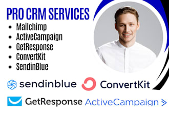 setup mailchimp active campaign getresponse convertkit sendinblue hubspot crm