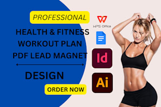 ghostwrite health and fitness ebook writing workout plan canva pdf lead magnet
