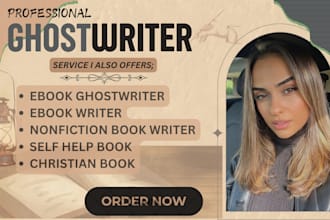 be nonfiction ghostwriter, christian ebook writer, self help ebook ghostwriter