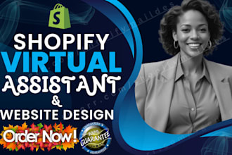 shopify website design, virtual assistance, shopify design, dropshipping store