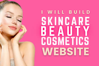 create a skincare, makeup, and cosmetic ecommerce website