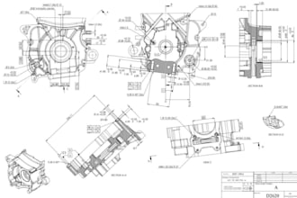 do technical engineering 2d drawing for manufacture