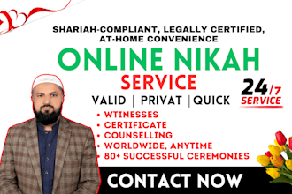 conduct your online nikah via zoom with witnesses and certificate
