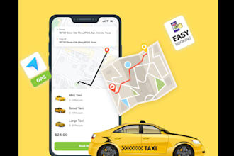 develop taxi booking app ola uber lyft clone android ios parcel delivery