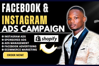 setup meta fb ad, instagram ads social media marketing manager for shopify sales