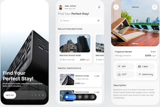 build hotel booking app with room reservation, payments and admin panel
