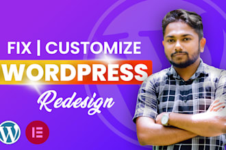 fix wordpress issues errors and customize wordpress theme