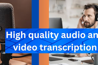 perform video and audio transcription