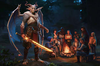 make your dnd character and create art for your party