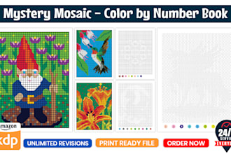 unique create mystery mosaics color by number coloring books