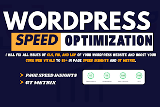 optimize wp website page speed and fix core web vitals