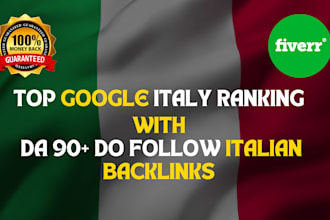 build italian SEO backlinks da90 dofollow for google ranking
