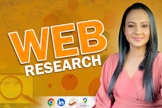 do web research and data entry
