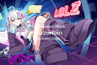 draw character illustration anime art, fan art, oc, concept, character design