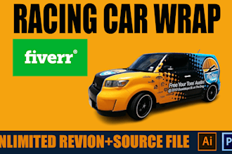 do car wrap design, racing car wrap design, vehicle wrap, car wrap, truck wrap