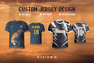design custom jersey with full sublimation for printing