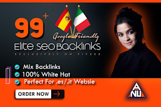 build spain italy SEO backlinks package for spanish italian sites google rank