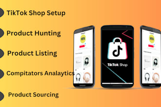handle tiktok shop management, product listing, and orders UK, US