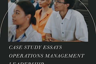 do assigned case study in management, leadership, communication, supply chain