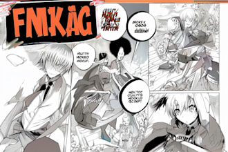 draw manga or colored comic page for you