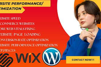 fix core web vitals, improve website performance for shopify, wix, squarespace