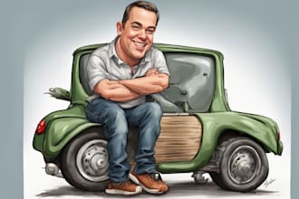 draw digital caricature from your photo