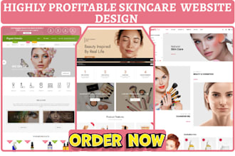 design beauty shopify make up cosmetics website skincare cosmetics beauty store
