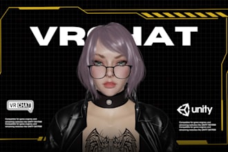 design 3d vtuber and vrchat character in 2 days