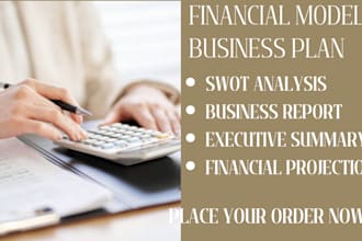 write financial business plan for UK USA canada asia  financial model
