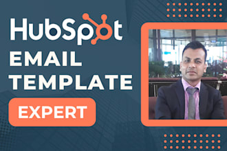 design hubspot email newsletter template for email marketing