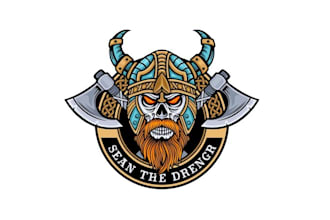 epic viking stream logo design